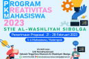 PROGRAM KREATIVITAS MAHASISWA 2023 SE-LINGKUNGAN STIE AL WASHLIYAH SIBOLGA DIBUKA !!!